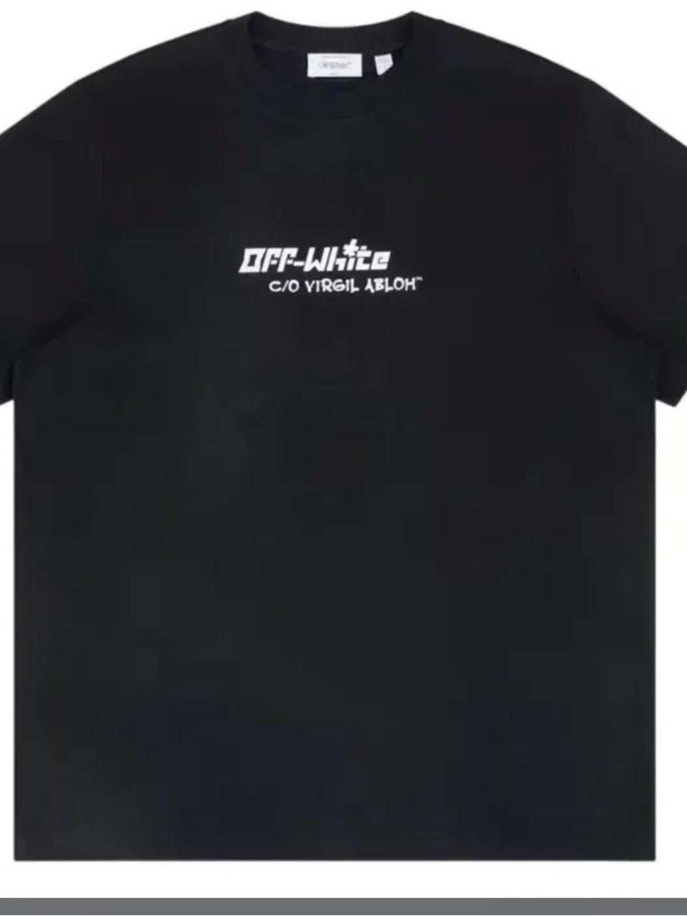 Off-White Black Tee with White Logo